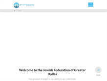 Tablet Screenshot of jewishdallas.org